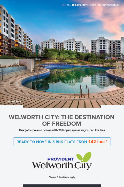 Provident Housing | Provident Welworth City - 3 BHK Flats in Bangalore